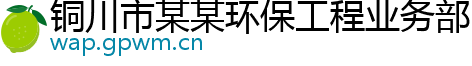 铜川市某某环保工程业务部